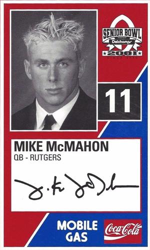 2001 Senior Bowl #NNO Mike McMahon Front
