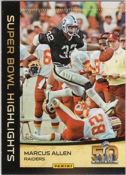 2016 Panini Super Bowl Highlights #6 Marcus Allen Front