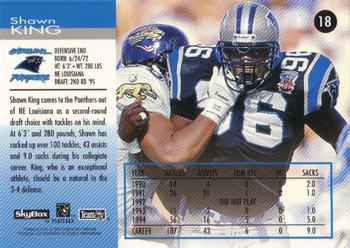 1995 SkyBox Carolina Panthers #18 Shawn King Back