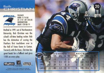1995 SkyBox Carolina Panthers #20 Bob Christian Back