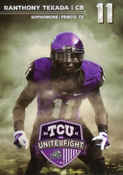 2015 TCU Horned Frogs Schedules #NNO Ranthony Texada Front