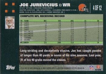 2007 Topps Cleveland Browns #4 Joe Jurevicius Back