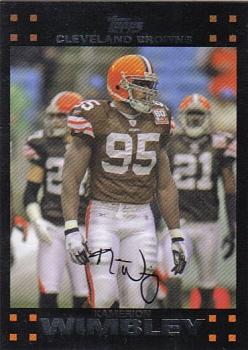 2007 Topps Cleveland Browns #5 Kamerion Wimbley Front