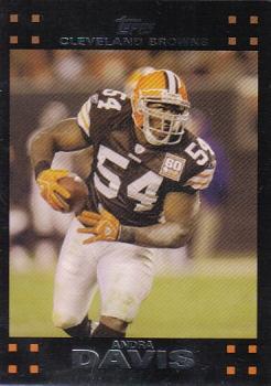 2007 Topps Cleveland Browns #10 Andra Davis Front