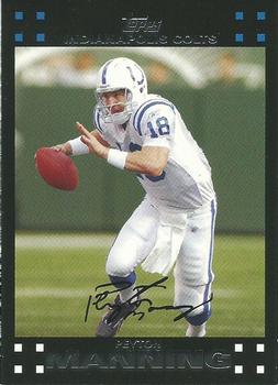 2007 Topps Indianapolis Colts #1 Peyton Manning Front