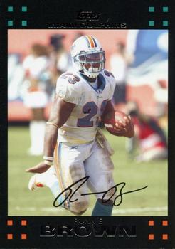 2007 Topps Miami Dolphins #2 Ronnie Brown Front