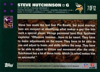 2007 Topps Minnesota Vikings #7 Steve Hutchinson Back