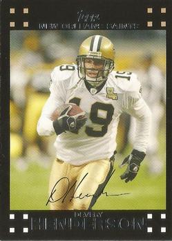2007 Topps New Orleans Saints #2 Devery Henderson Front