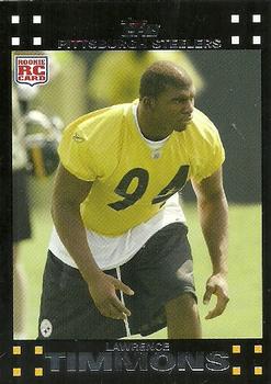 2007 Topps Pittsburgh Steelers #12 Lawrence Timmons Front