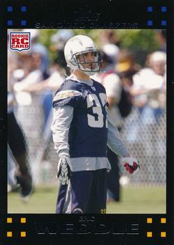 2007 Topps San Diego Chargers #12 Eric Weddle Front