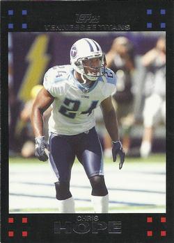 2007 Topps Tennessee Titans #10 Chris Hope Front