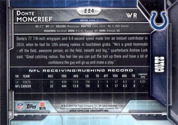 2015 Topps - 60th Anniversary #224 Donte Moncrief Back