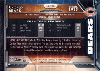2015 Topps - 60th Anniversary #250 Chicago Bears Back