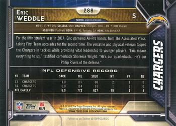 2015 Topps - 60th Anniversary #288 Eric Weddle Back