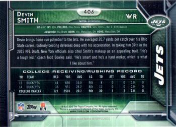 2015 Topps - 60th Anniversary #406 Devin Smith Back