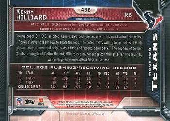 2015 Topps - 60th Anniversary #488 Kenny Hilliard Back