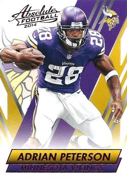 2014 Panini Absolute - Retail Red #25 Adrian Peterson Front