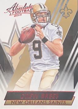 2014 Panini Absolute - Retail Red #51 Drew Brees Front