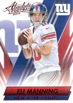 2014 Panini Absolute - Retail Red #91 Eli Manning Front