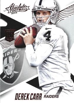 2014 Panini Absolute - Retail Red #147 Derek Carr Front
