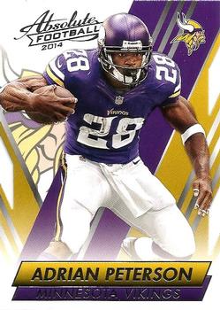 2014 Panini Absolute - Retail Blue #25 Adrian Peterson Front