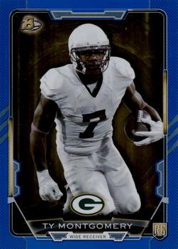 2015 Bowman - Rookies Rainbow Blue #51 Ty Montgomery Front