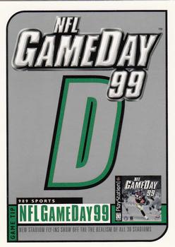 1998 UD Choice - NFL GameDay 99 Contest Game Pieces #NNO D Front