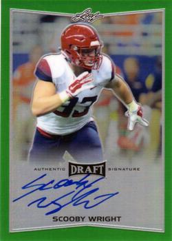 2016 Leaf Metal Draft - Green #BA-SW1 Scooby Wright Front