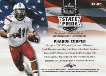 2016 Leaf Metal Draft - State Pride #SP-PC1 Pharoh Cooper Back