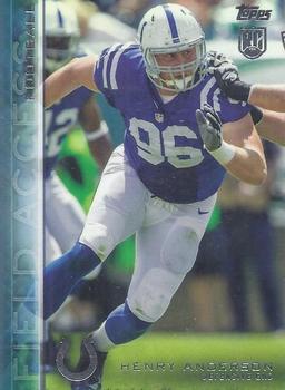 2015 Topps Field Access - Blue #42 Henry Anderson Front