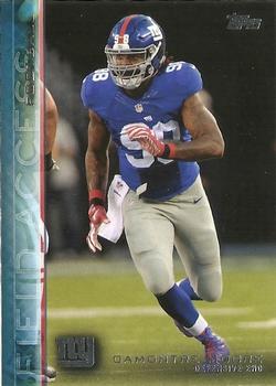 2015 Topps Field Access - Blue #86 Damontre Moore Front