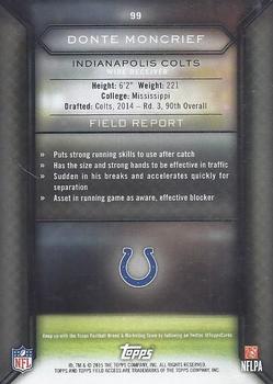 2015 Topps Field Access - Blue #99 Donte Moncrief Back
