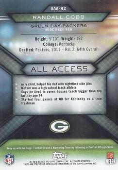 2015 Topps Field Access - All Access #AAA-RC Randall Cobb Back