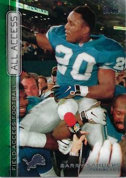 2015 Topps Field Access - All Access Green #AAA-BS Barry Sanders Front
