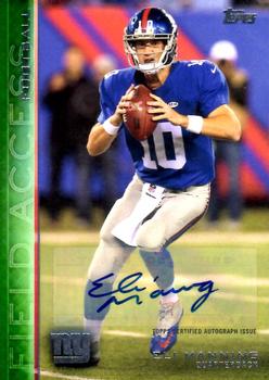 2015 Topps Field Access - Autographs Green #50 Eli Manning Front