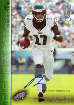 2015 Topps Field Access - Autographs Green #56 Nelson Agholor Front