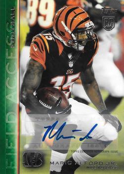 2015 Topps Field Access - Autographs Green #94 Mario Alford Jr. Front