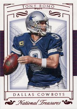 2015 Panini National Treasures - Jersey Number Red #89 Tony Romo Front