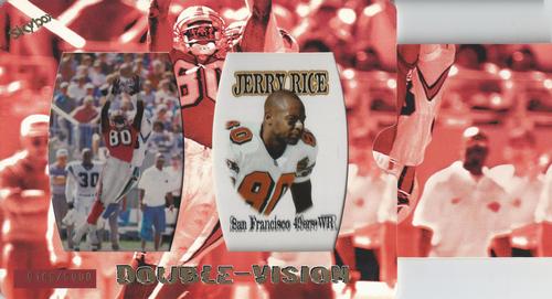 1998 SkyBox Premium Double Vision #7 Jerry Rice Front