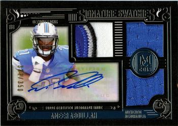 2015 Topps Museum Collection - Signatures Swatches Triple Relics #SSTR-AA Ameer Abdullah Front