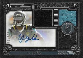 2015 Topps Museum Collection - Signatures Swatches Triple Relics #SSTR-TY T.J. Yeldon Front