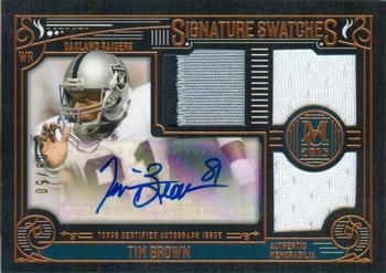 2015 Topps Museum Collection - Signatures Swatches Triple Relics Copper Patch #SSTR-TB Tim Brown Front