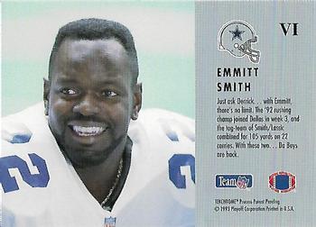1993 Playoff Contenders - Promos #VI Emmitt Smith Back
