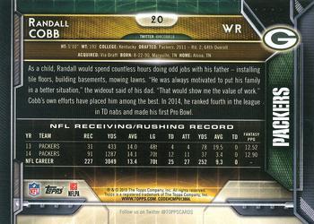 2015 Topps - Super Bowl 50 #20 Randall Cobb Back
