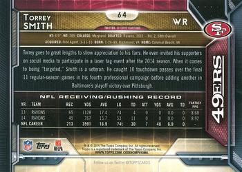 2015 Topps - Super Bowl 50 #64 Torrey Smith Back
