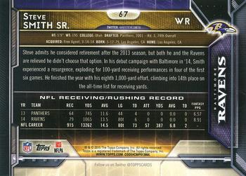 2015 Topps - Super Bowl 50 #67 Steve Smith Sr. Back