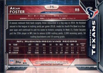 2015 Topps - Super Bowl 50 #75 Arian Foster Back