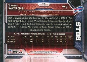 2015 Topps - Super Bowl 50 #95 Sammy Watkins Back