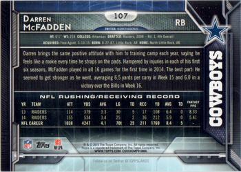 2015 Topps - Super Bowl 50 #107 Darren McFadden Back
