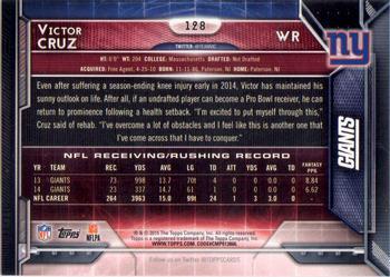 2015 Topps - Super Bowl 50 #128 Victor Cruz Back